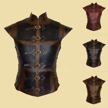 

Armor Vest Vintage Medieval Steampunk Chest Guard Viking Warrior Cosplay Knight Costume Larp Breastplate Gear For Men Women Plus