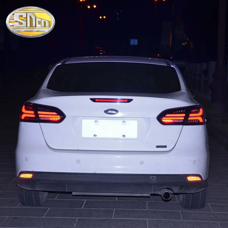 Светодиодный задний фонарь для Ford Focus 3 MK3- СЕДАН задний фонарь светодиодный DRL+ тормоз+ Реверс+ Сигнальные огни