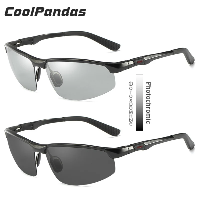 CoolPandas Brand Photochromic Sunglasses Men Polarized Chameleon Male Sport Sun Glasses Day Night Vision Driving_voghion.com