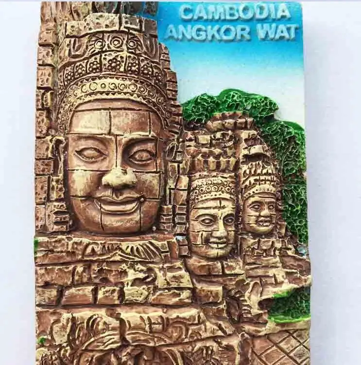 Bayon Siem Reap, Камбоджа, Angkor Wat сувениры-магниты на холодильник
