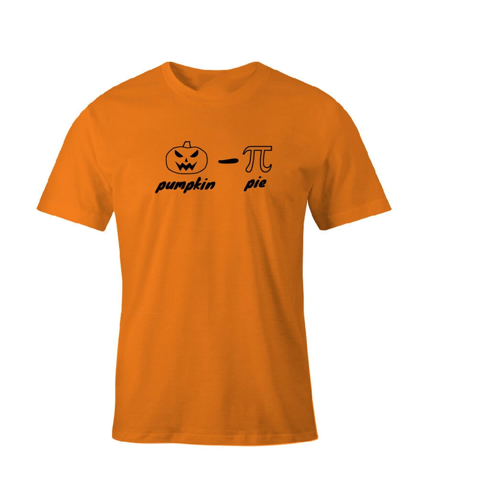 Pumpkin Pie Funny Halloween Print T Shirt Novelty Graphic Shirts Design Tee Gift Hip-Hop | Мужская одежда