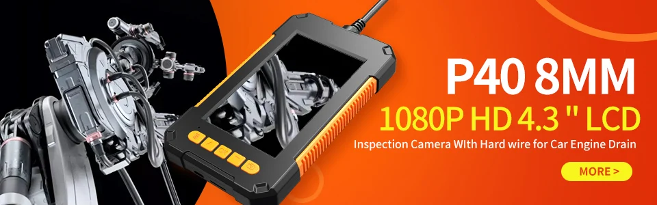 camera system for business Hand-Held LCD Endoscope Camera Digital Inspection Camera 2.4 inch Video Borescope 720P HD LED 5.5mm Probe for car appliances business security cameras