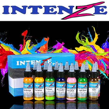 

New Permanent 14 Color Tattoo Ink 1oz / Bottle Tattoo Ink Set