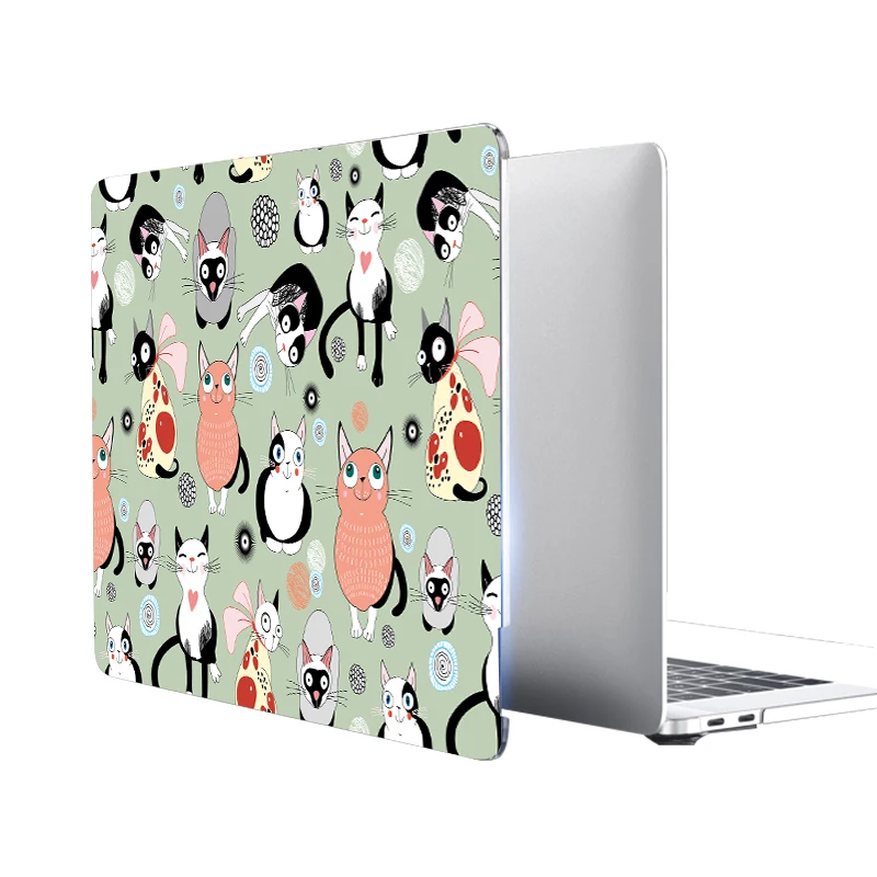 Чехол MTT с мультипликационным принтом для Macbook Air 11 13 Pro 13 15 retina Funda, чехол для mac book 12 ''13,3 дюймов A1706 A1932, сумка для ноутбука, чехол