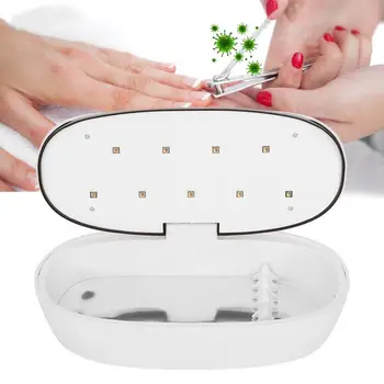 

Nail Art Makeup Brush Sterilizer Ultraviolet Ray Disinfection Box Machine Manicure Makeup Hairdressing Tool Sterilizer For Nail