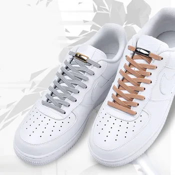 

1 Pair No Tie Shoe laces Elastic Shoelaces Outdoor Leisure Sneakers Quick Safety Flat Shoelace Kids And Adult Unisex Lazy laces