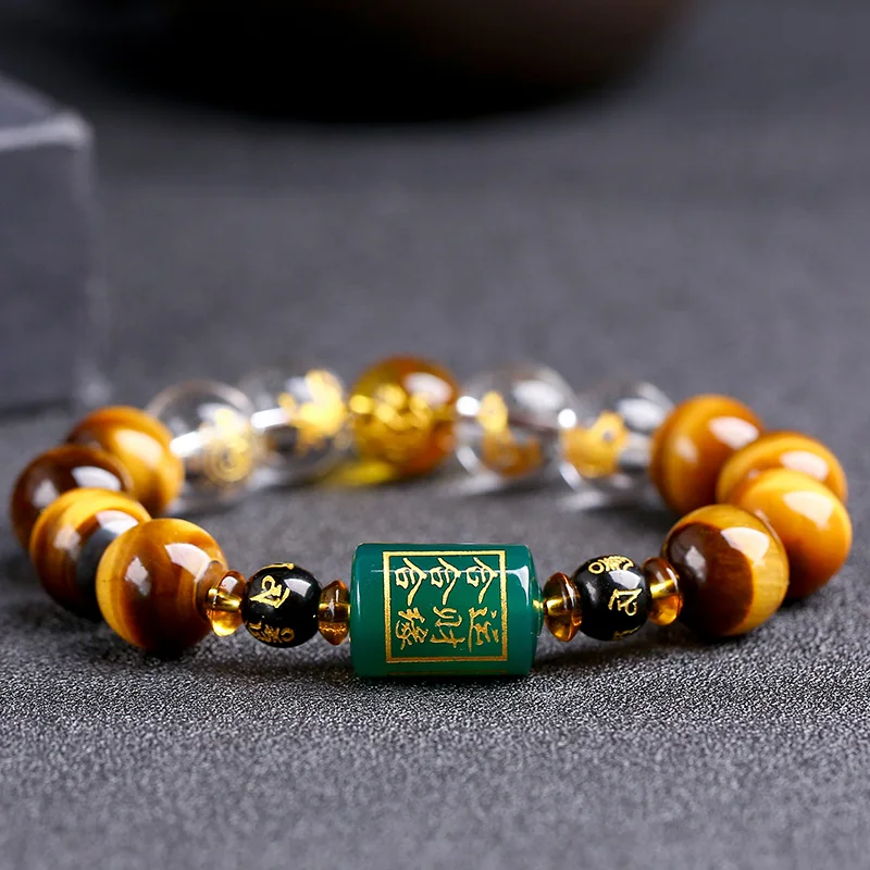 Huang Huyan San He bestow Rui Liu hand string Ben Ming Buddha man transfer знак зодиака браслет пара женский |