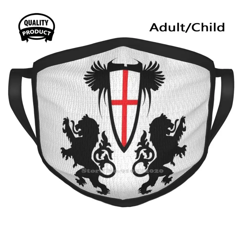 

English Lions Warmer Breathable Face Masks 3 Three Lions Lion England Football Footie Pride Soccer Trophy Nations Europe Crest