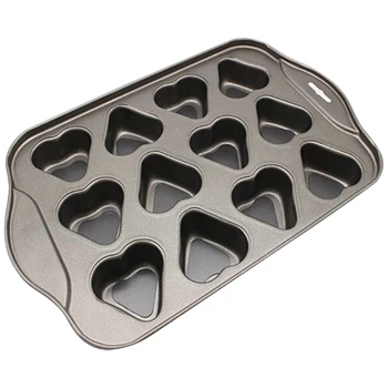 

Non Stick Pan Cheesecake 12 Cup Removable Metal Round Cake& Cupcake& Muffin Oven Form Mold for Baking Bakeware Dessert Tool