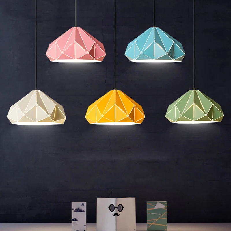 

LGY-8421220V creative art without light bulb chandelier E27 white / pink / green / blue / yellow for living room bedroom