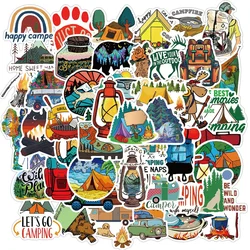 10/30/50PCS Camping En Plein Air De Bande Dessinée Autocollants Graffiti Personnalisé Décoration Bagages Ordinateur Portable Autocollants de Corps En Gros 