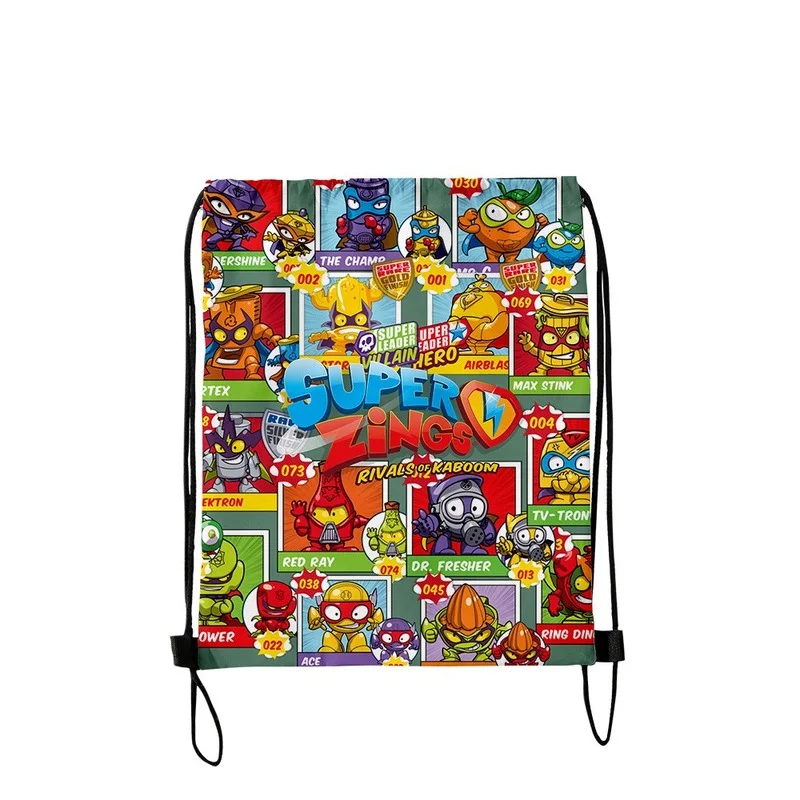 Испанская популярная игра superzings сумка на шнурке периферийная цифровая печать