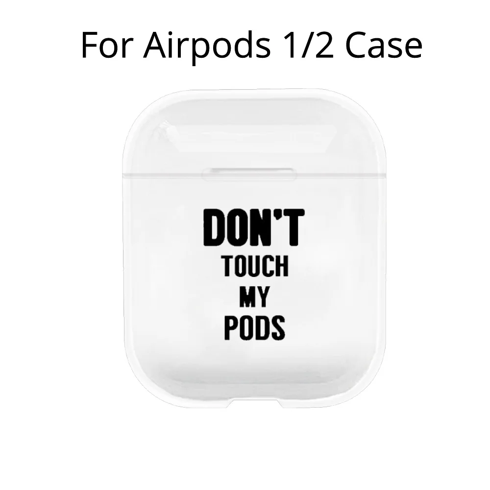 For Pods Pro PC7509 Чехол для Airpods 1/2, милый чехол для наушников AirPods, 1 чехол, Мультяшные Беспроводные аксессуары для Air pods 2, прозрачный жесткий чехол для ПК - Цвет: For Pods Pro PC7509