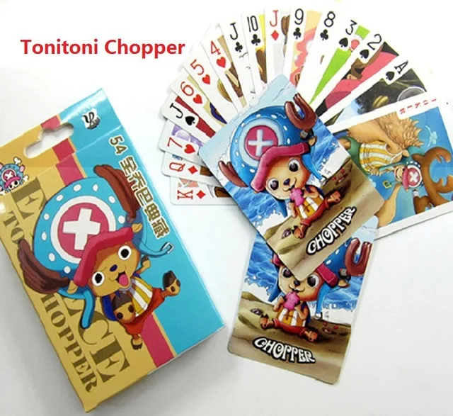 54 шт./компл. цельная коллекция Monkey D. Luffy Poker& Roronoa Zoro игровая коллекция карт детские игрушки подарок - Цвет: chopper