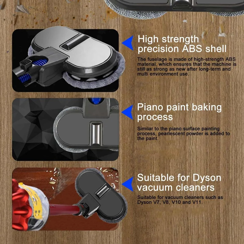 For Dyson Vacuum Cleaner V7 V8 V10 V11 Mop Head Brush Replacement Parts 4Cleaning Cloth Electric Mopping Vacuum Brush Water Tank