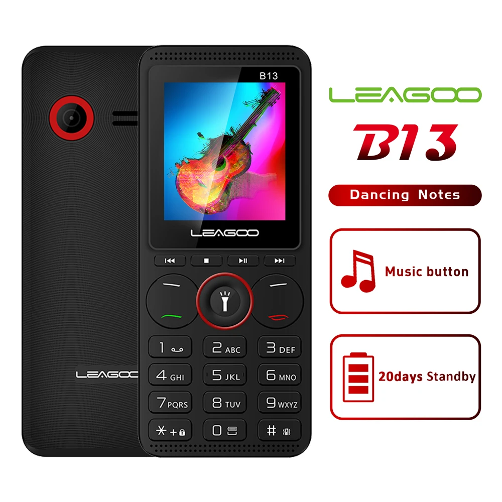 LEAGOO B13 клавиатура с русским шрифтом функция мобильный телефон старшие дети мини 2G