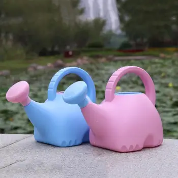 

1pc Cute Cartoon Elephant Shape Design Flower Watering Pot Spray Pot For Home 1.5L Garden Watering Supplies Sky-Blue Pink