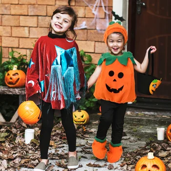 

1 Set Halloween Costume Pumpkin Clothes Kid Performance Costume Party Clothes