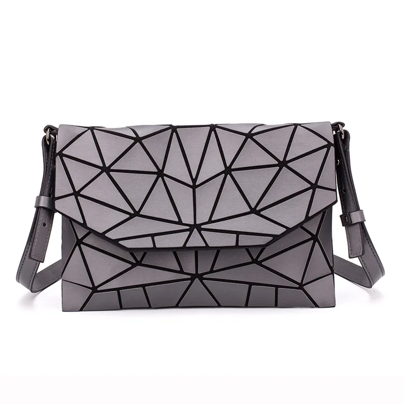 Ceny Crossbody torby dla kobiet 2019 moda Laser geometryczne Luminous kobiet torebki kiesy sprzęgła projektant marki torby na ramię