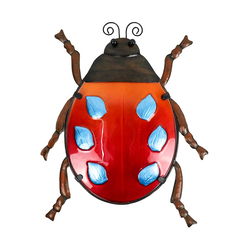 

Metal Artwork for Home and Garden Decoration Outdoor Animales Jardin with Colour Glass for Garden Statues and Sculptures