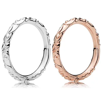 

Authentic 925 Sterling Silver Ring Regal Pattern Swirling Regalesque Rings For Women Wedding Party Gift Fine Jewelry