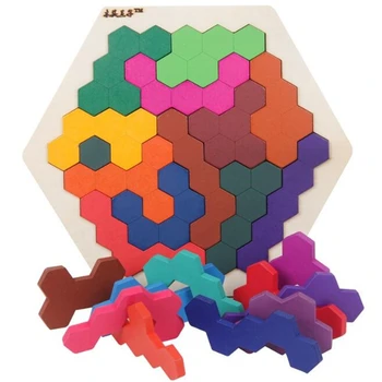 

Wooden Puzzle Children's Toys Honeycomb Puzzles Fun Variety Puzzle Baby Intelligence Development Training Puzzle Birthday Gift