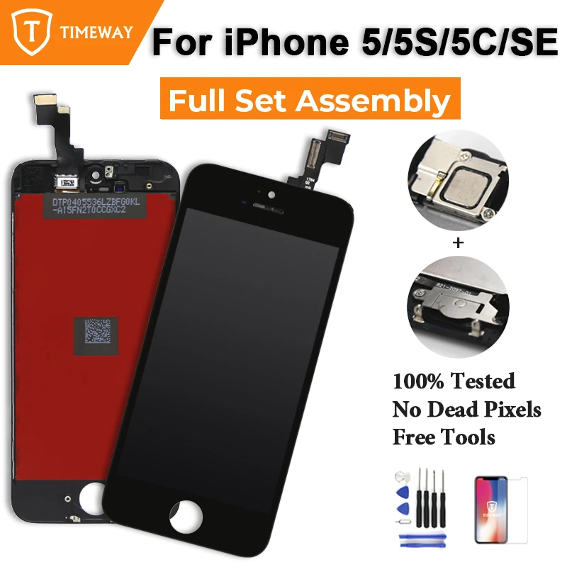 ЖК-дисплей TIMEWAY AAA + для iPhone 5 5s 5c 5SE в сборе сенсорный экран с дигитайзером Главная