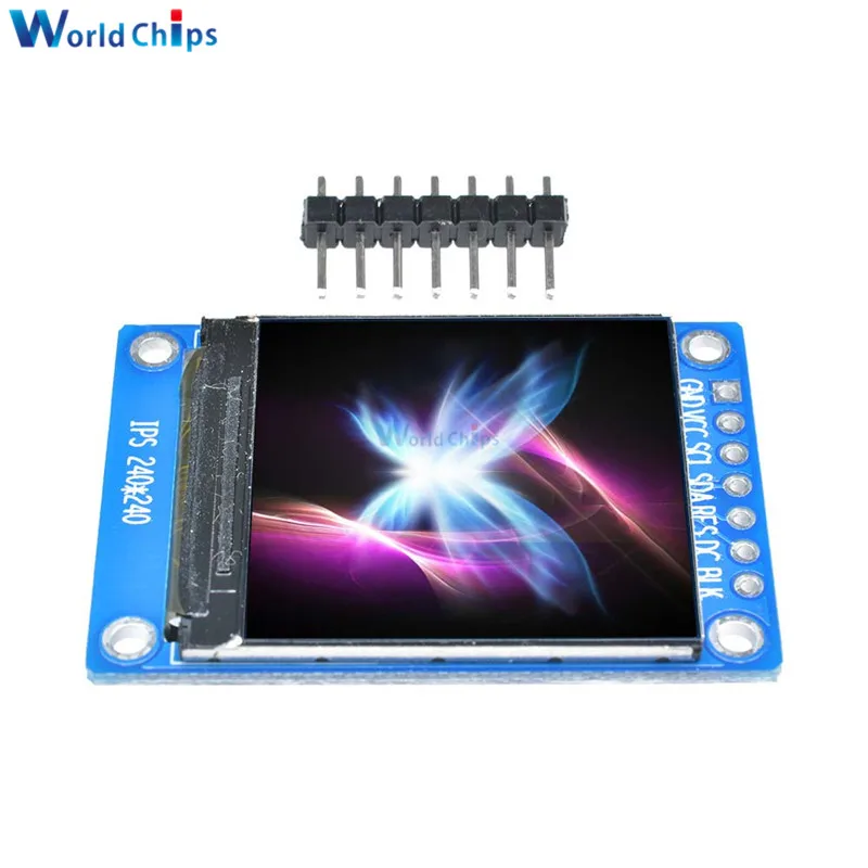 1,3 дюймов ips HD TFT ST7789 Водительская подушка безопасности 240*240 SPI Связь 3,3 V Напряжение 4-провод SPI Интерфейс полный Цвет ЖК-дисплей OLED Дисплей "сделай сам"