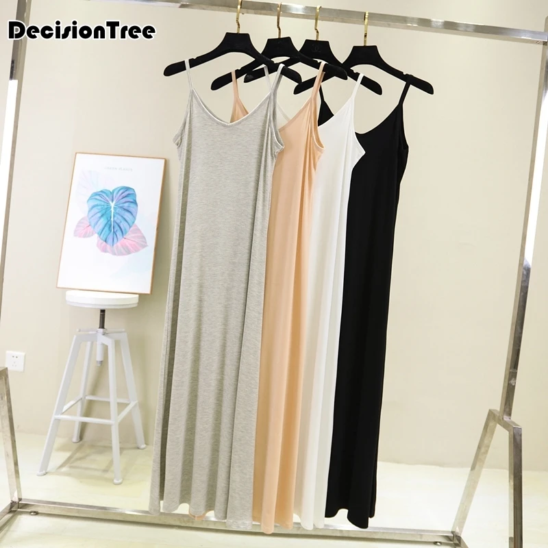 womens slip dress full petticoat woman dress slip basic skirt underdress vestidos loose full slips petticoat underskirt