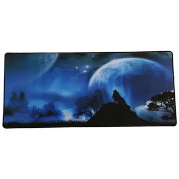 

Gaming Mouse Pad Locking Edge Large Mouse Mat PC Computer Laptop Mousepad for Apple MackBook CS GO Dota2 LOL:Lone Wolf