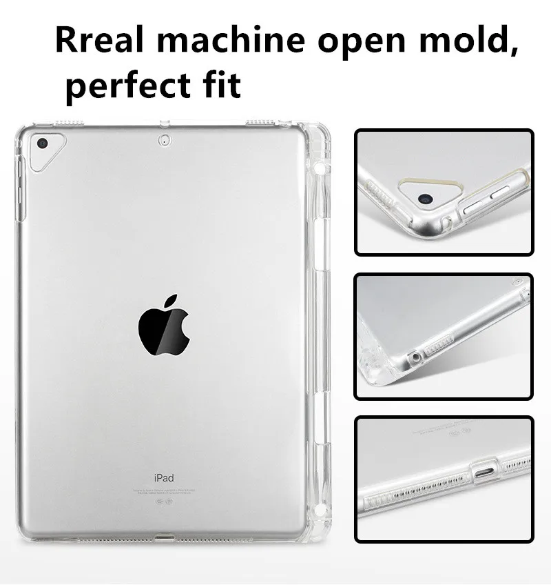 Противоударный чехол для планшета с карандашом для ipad 10,2, мягкий чехол из ТПУ для Apple ipad 7 7 10," A2200 A2198 чехол