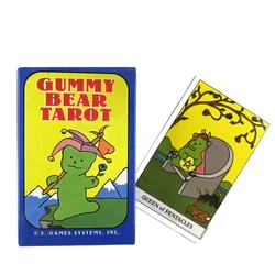 Gummy bear tarô deck para iniciantes jogo de tabuleiro multiplayer família festa jogo fortuna dizendo profeta oracle cartões com guia