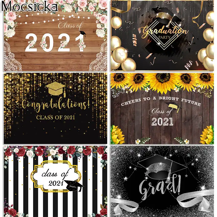 Mocsicka Class Of 21 Backdrop For Congrats Graduation Party Gold Silver Glitter Dots Ribbon Decorations Photoshoot Background Background Aliexpress Mocsicka Class Of 21 Backdrop For Congrats Graduation Party Gold Silver Glitter Dots Ribbon Decorations Photoshoot Background Background Aliexpress