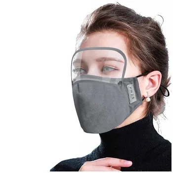 

Adults Washable Reusable Face Mask With FilterAnd Detachable Shied Washable Reusable Women Men Adult Mouth Masks Mascaria