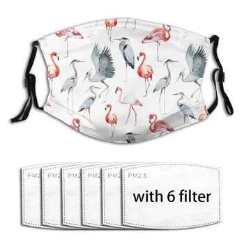 

Flamingos Outdoor Washable Anti Haze Mouth Mask protective mask Men And Women Adult Dust Anti-ultraviolet Breathable Mask