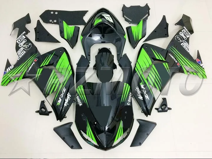4 бесплатные подарки ABS Полный комплект обтекателя подходит для Kawasaki Ninja ZX-10R ZX10R 2006 2007 06 07 обтекатели набор пользовательский стиль FR