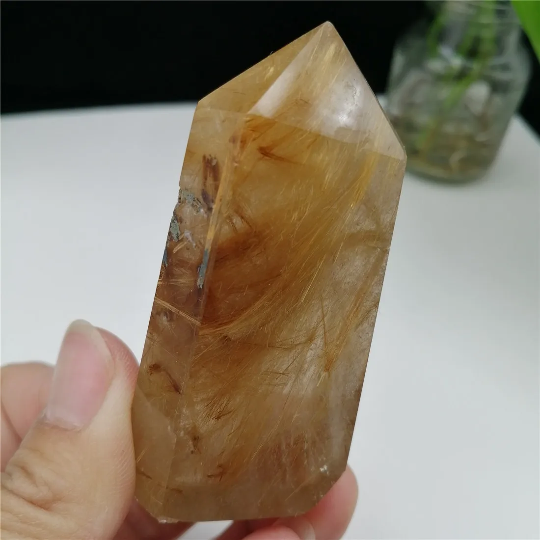 Рутиловый точечный кварцевый Камни натуральные кристаллы Wicca ручек на выбор, Islande Pierre Naturelle Cristaux исцеления домашнего декора. Подарок