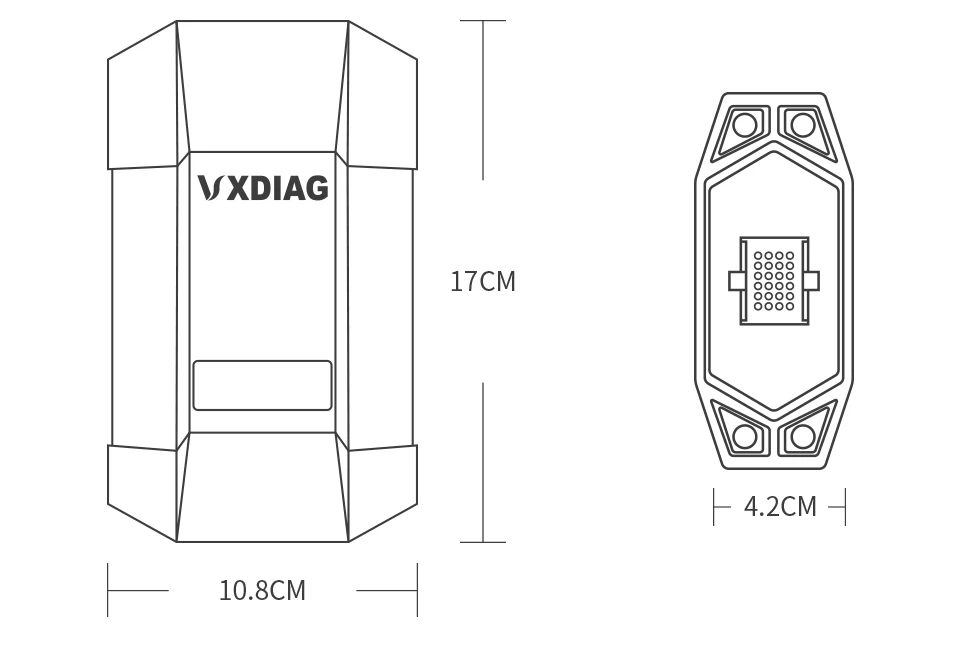 ALLSCANNER VCX VXDIAG мультидиагностический инструмент с 2T HDD для Benz анализатор двигателя для автомобилей и грузовиков OBD2 для Mercedes/Volvo