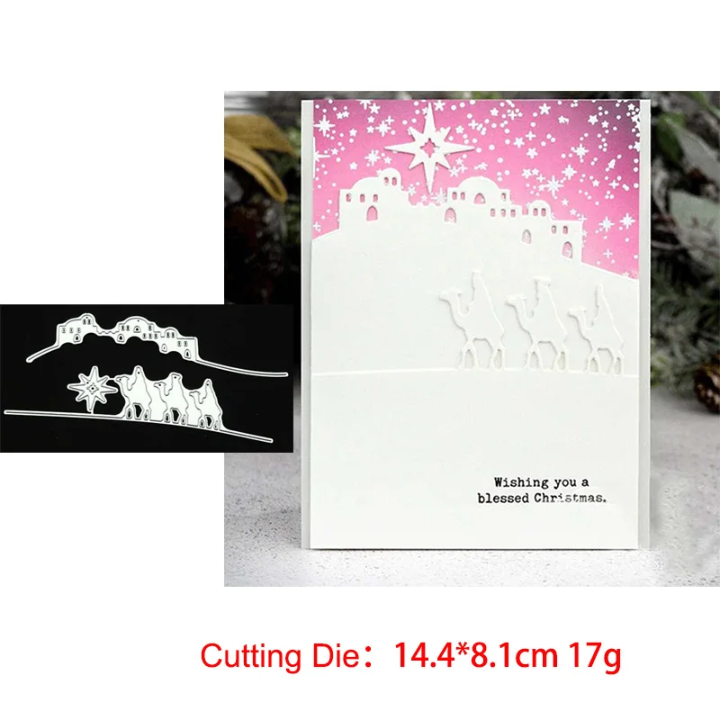 

Desert Camel Metal Cutting Dies Stencil DIY Scrapbooking Album Stamp Paper Card Embossing Crafts Decor New for 2020