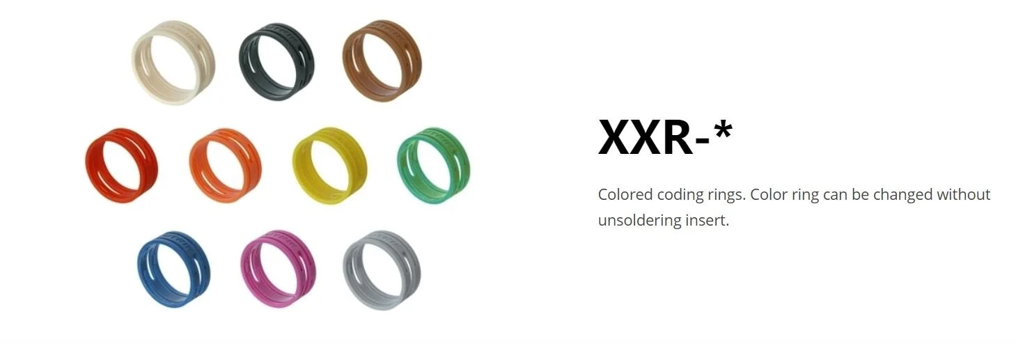 NEUTRIK XXR Colored coding rings For NC3FXX/NC3MXX/NC4FXX/NC4MXX