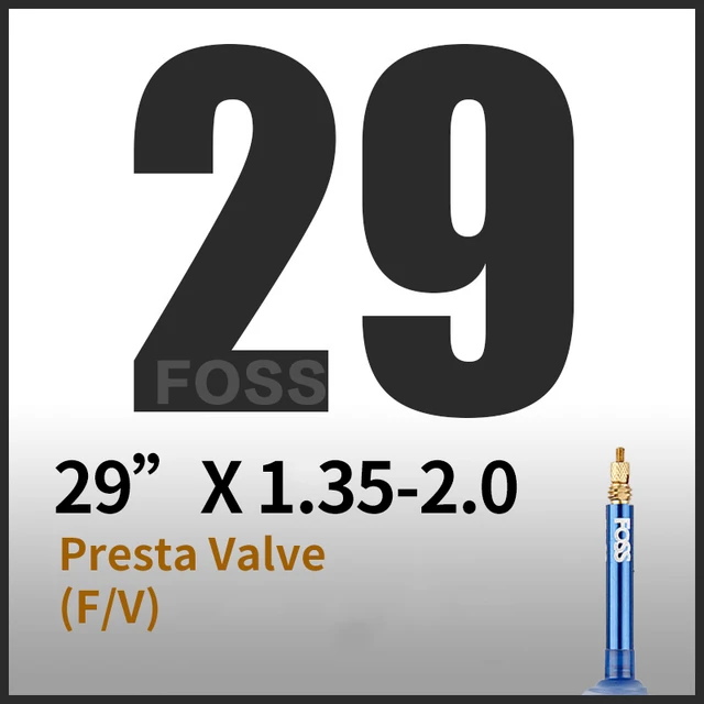 1PC Ultralight FOSS Bicycle Inner Tube All Size 20 24 26 27.5 29 700C AV FV Valve Stab Blow Proof MTB Road Bike Tyre Camera Tire 29 x 1.35-2.0 FV