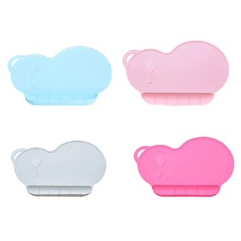 

Baby Child Silicone Anti-slip Portable Placemat Dinner Tableware 4 Color Mat Safe Non-toxic Feeding Plate