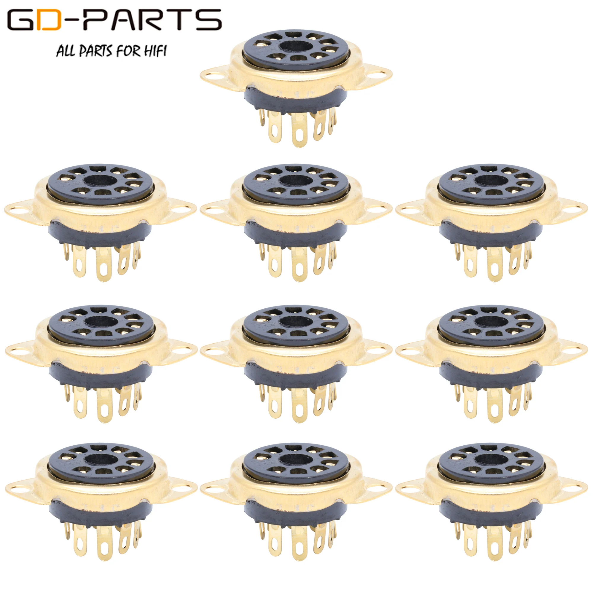 Chassis Mount 9pin Batelite Tube Sockets Valve Base For 6DJ8 12AX7 ECC83 B339 CV492 6L13 12AU7 12AT7 ECC82 Hifi Audio DIY | Электроника