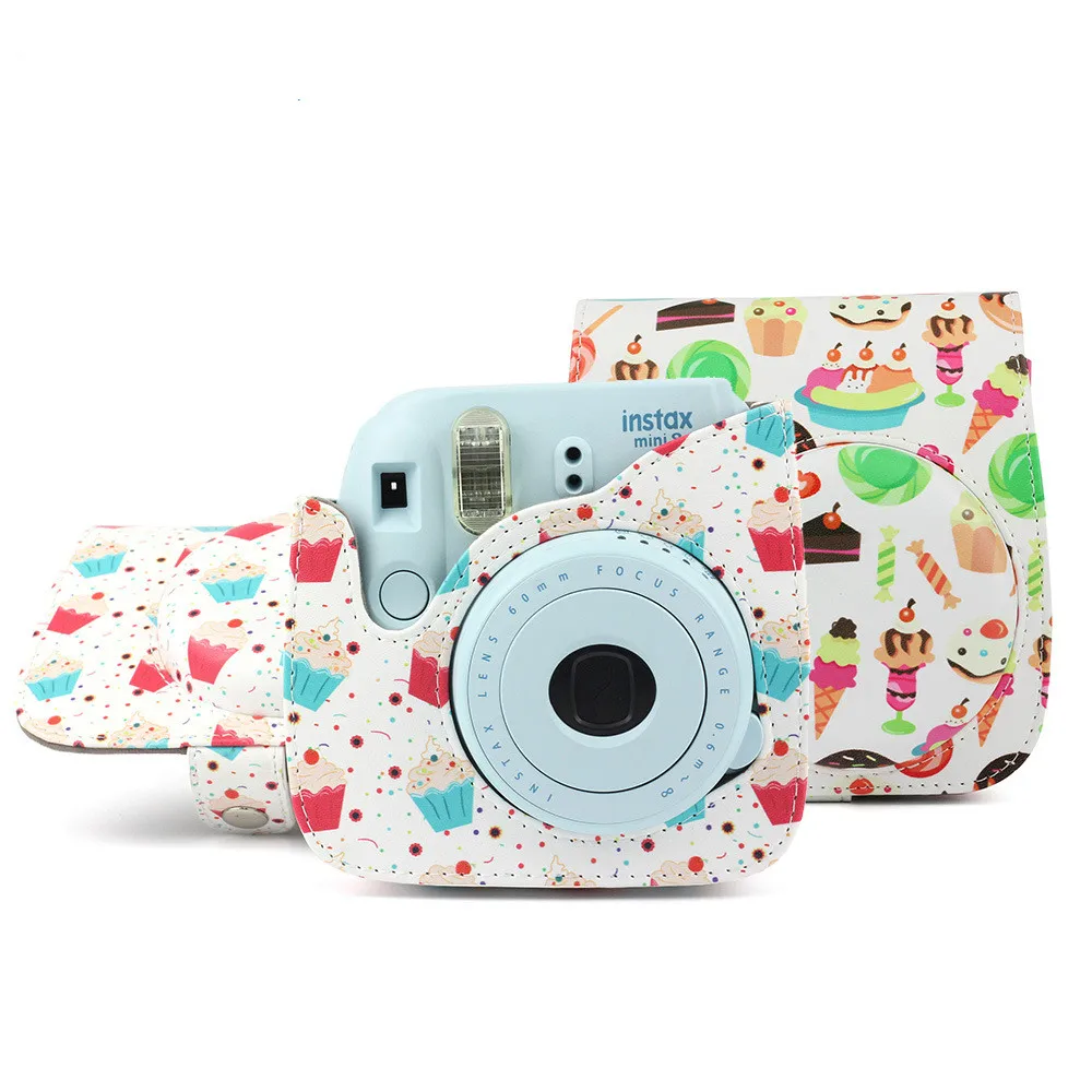 Камера сумка для мгновенной камеры mini8/8+/9 десертное мороженое торт камера сумка чехол с ПУ материал