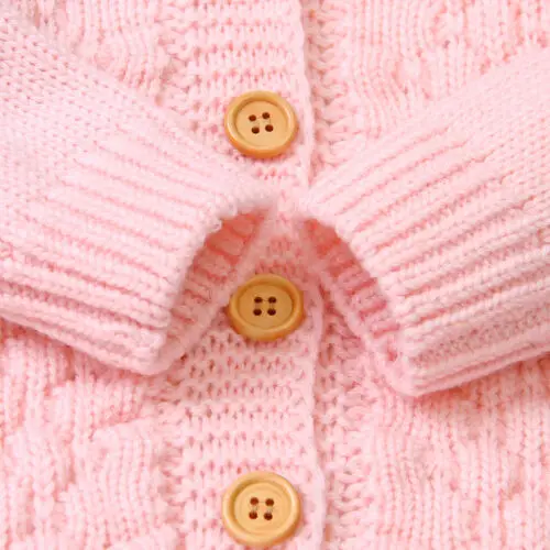 Baby Sweaters Toddler Infant Boys Girls Knitted Outfit Clothes Cute Kid Baby Hooded With Ear Winter Warm Cardigan Coat Outerwear knit sweater
