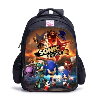 

Sonic The Hedgehog Schoolbag Backpack for Teenager Boys and Girls Lovely Hedgehog Schoolbag Mochilas Infantil