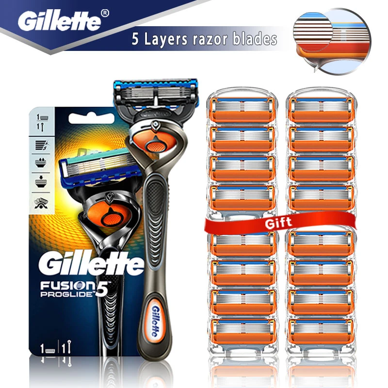 Safety Razor Gillette Fusion 5 Proglide Straight Shaver For Men Shaving Machine With Blades Shave Cassettes For Beard Shavette Razor Aliexpress