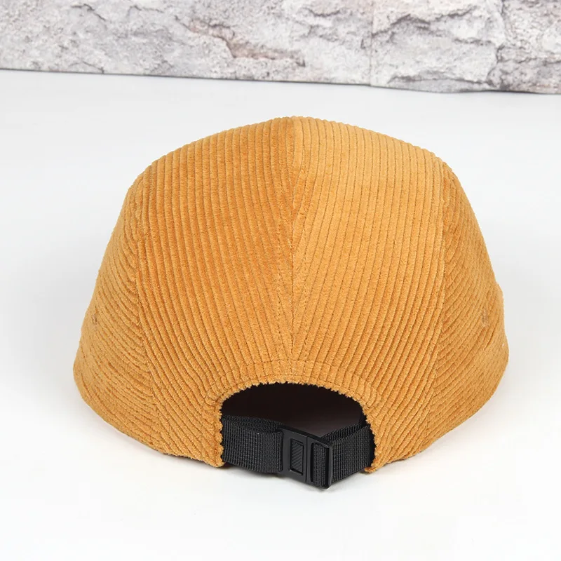 2021 Corduroy Five Panel Hiphop Gorra Skateboard Snapback Short Soft Brim  Shapable Street Velvet Baseball Caps Docker Hats