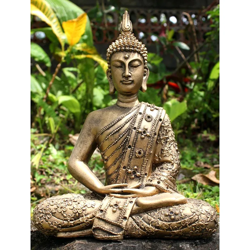 hand-painted-antique-gold-resin-thai-buddha-statue-cm-zoom-statue-1271411796