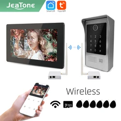 Jeatone – visiophone intelligent sans fil Tuya, 7 pouces, wi fi, IP, interphone vidéo, sonnette, système de caméra, Box87217 
